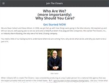 Tablet Screenshot of jointheclosers.com